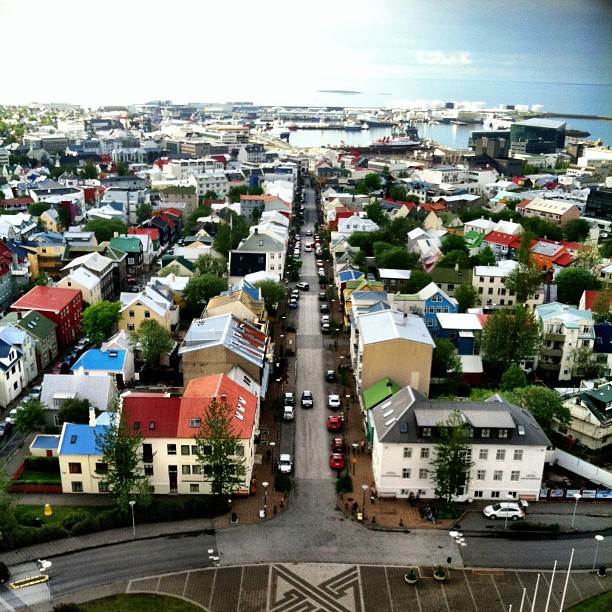 Nice view from the top of Reykjavik. (I'm adding all these extra Iceland photos for a blog post, if you were curious)!