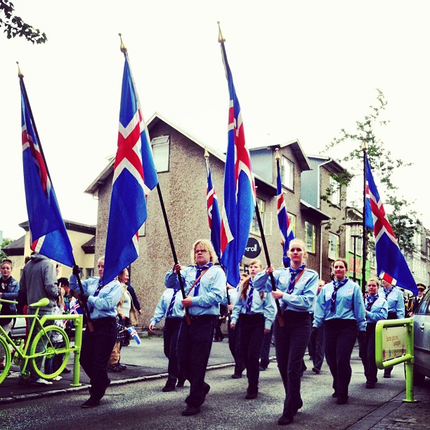 Happy 69th Birthday, #Iceland! Yesterday's parade.