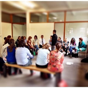 Talking storytelling and values at last night's meetup with 25 great people last night in Brussels!